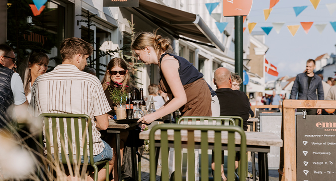 Sommer i Middelfart - cafeliv