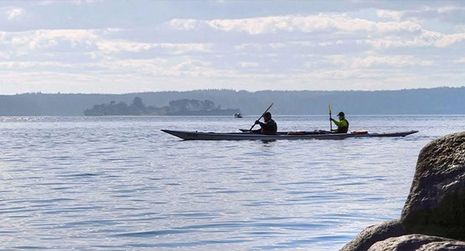 Kajak på lillebælt i Middelfart